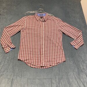 Mason James Flannel Shirt Men Small Multicolor Plaid Formal Business Button Down